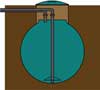 Abb. Erdtank