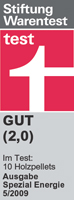 Stiftung Warentest Note 2,0, Ausgabe Spezial Energie 05/2009
